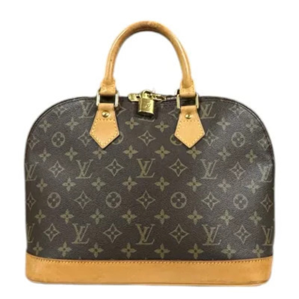 Louis Vuitton Alma Monogram Handbag Canvas Brown